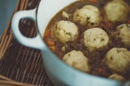 mince and doughballs