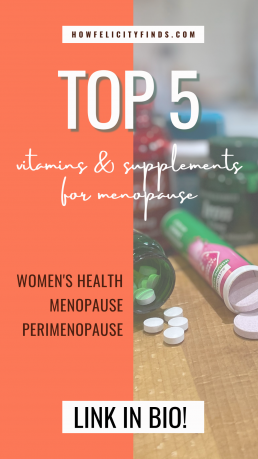 Witamins and Supplements for menopause